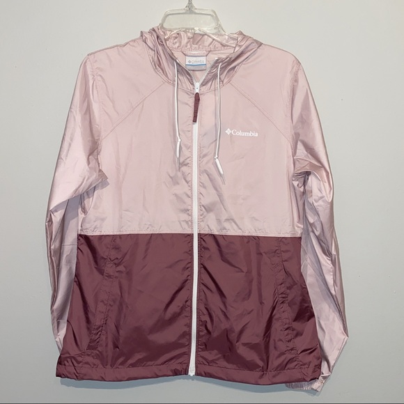 Columbia Jackets & Blazers - Columbia Center Ridge Windbreaker Pink Size Small